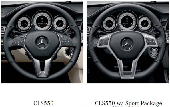 2012 Mercedes CLS550 Sport Steering Wheel