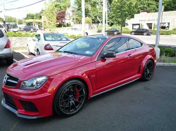 Red C63 coupe