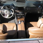 Mercedes SL brown leather
