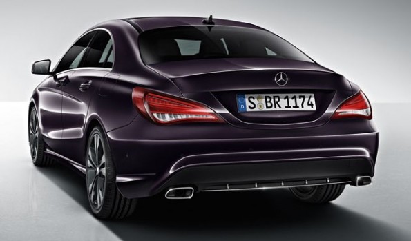 purple mercedes CLA