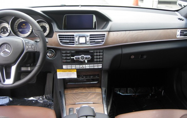 Brown leather matte wood mercedes