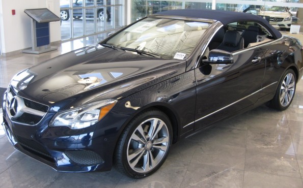 E350 convertible blue