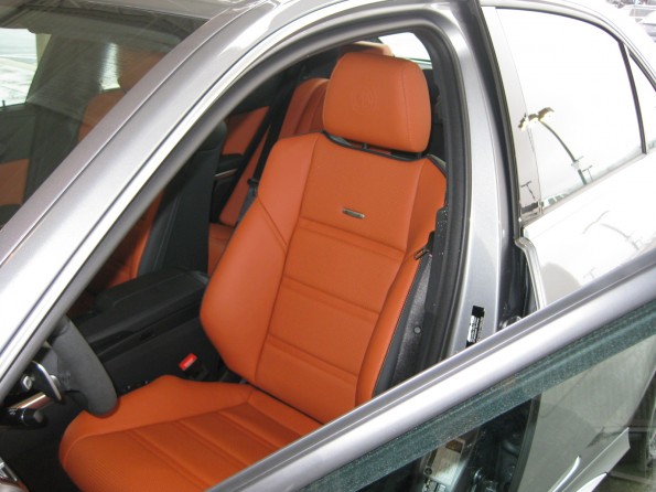 E63 orange leather