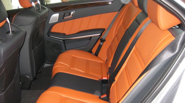 orange leather mercedes